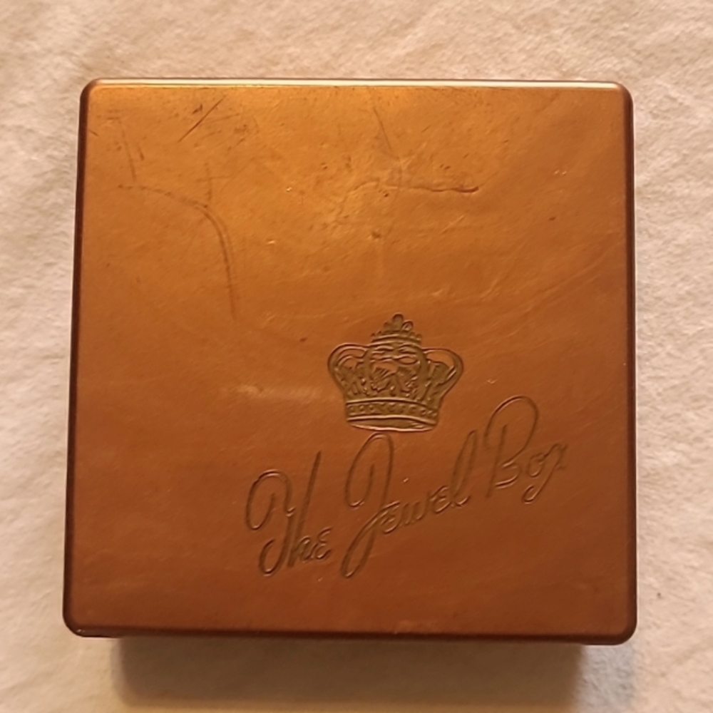 Vintage The Jewel Box Steeds Floret set of 8 cooper plastic coasters
